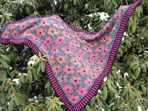 Double knit shawl pattern