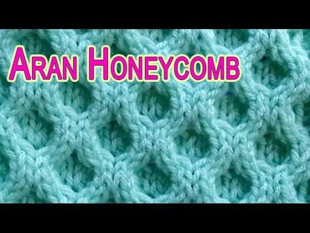 Honeycomb cable knit pattern