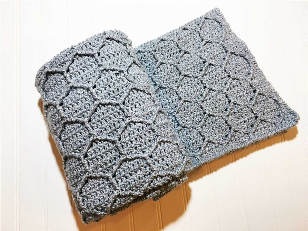 Honeycomb baby blanket knitting pattern