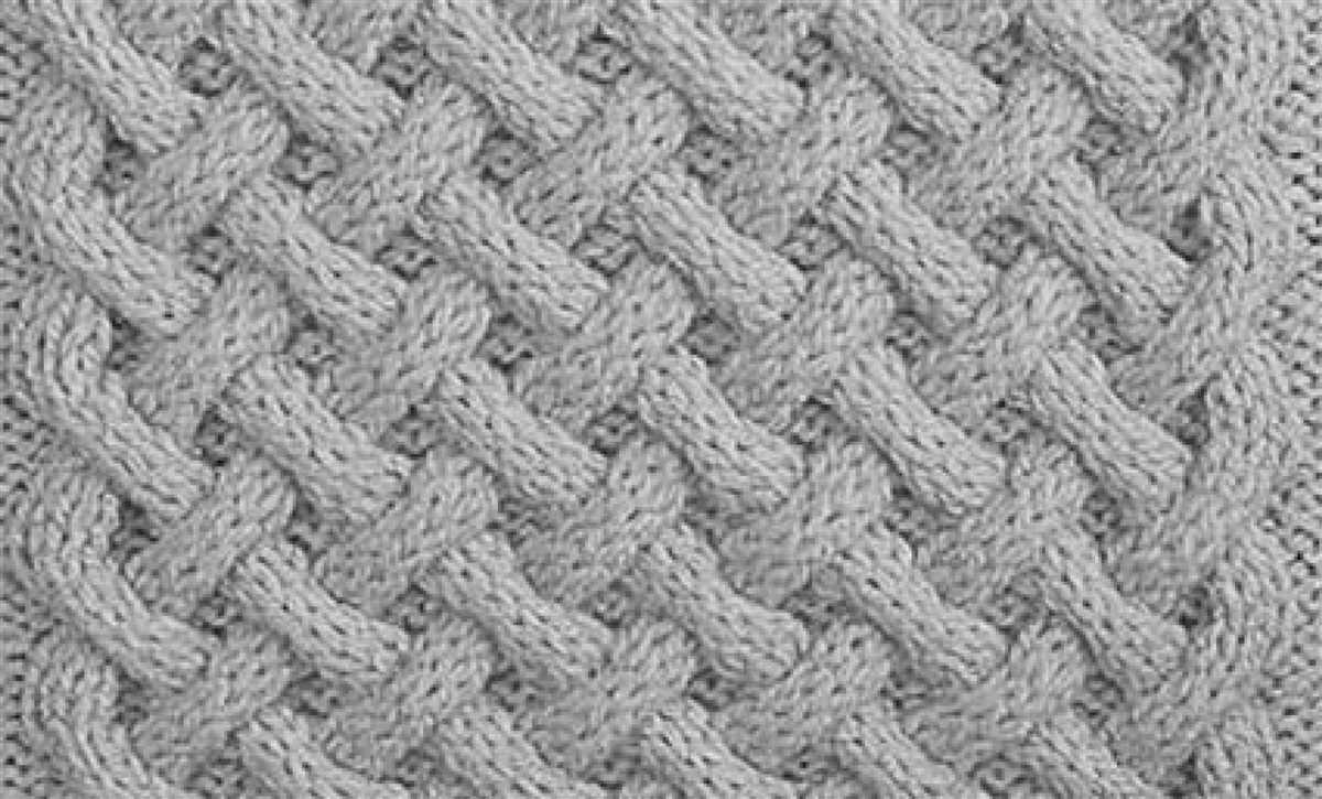 Honeycomb cable knit pattern