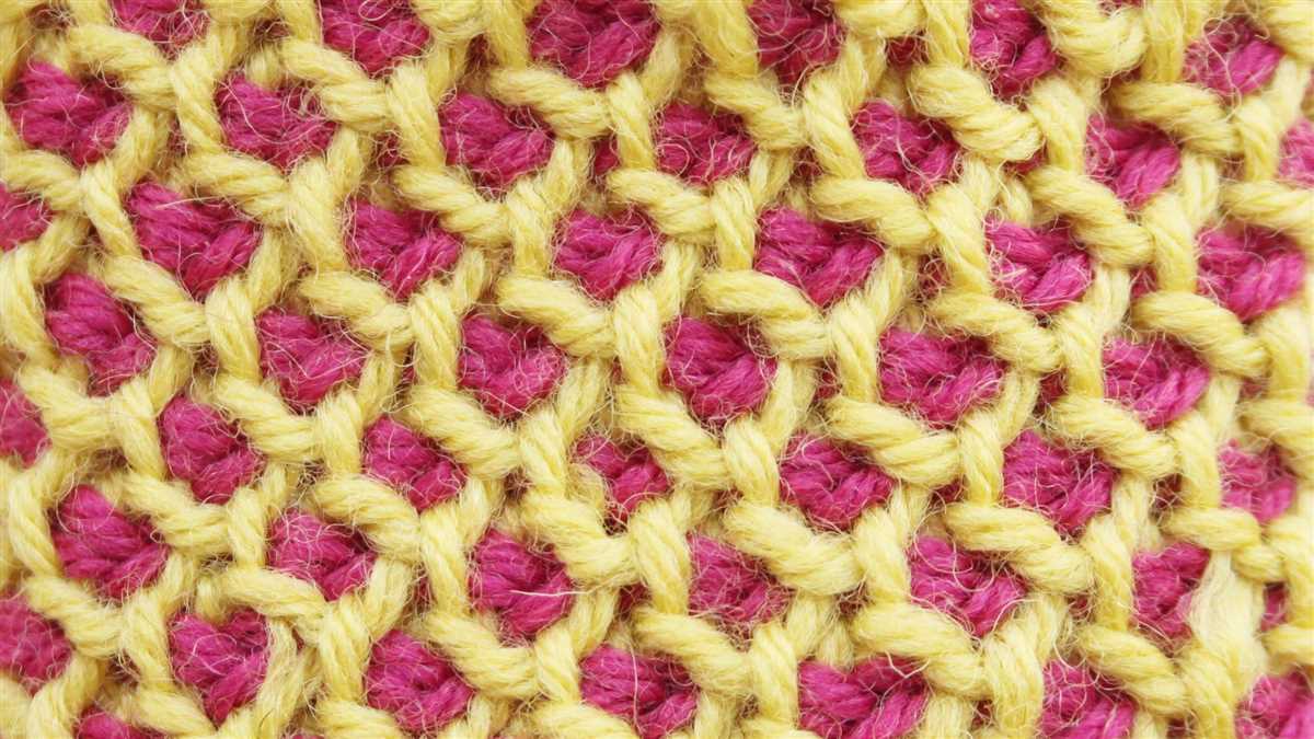 Honeycomb knitting pattern in the round