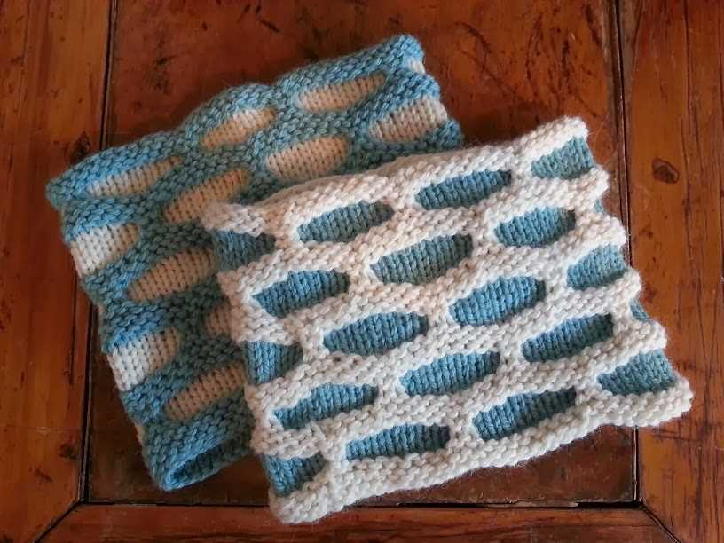 Honeycomb knitting pattern in the round