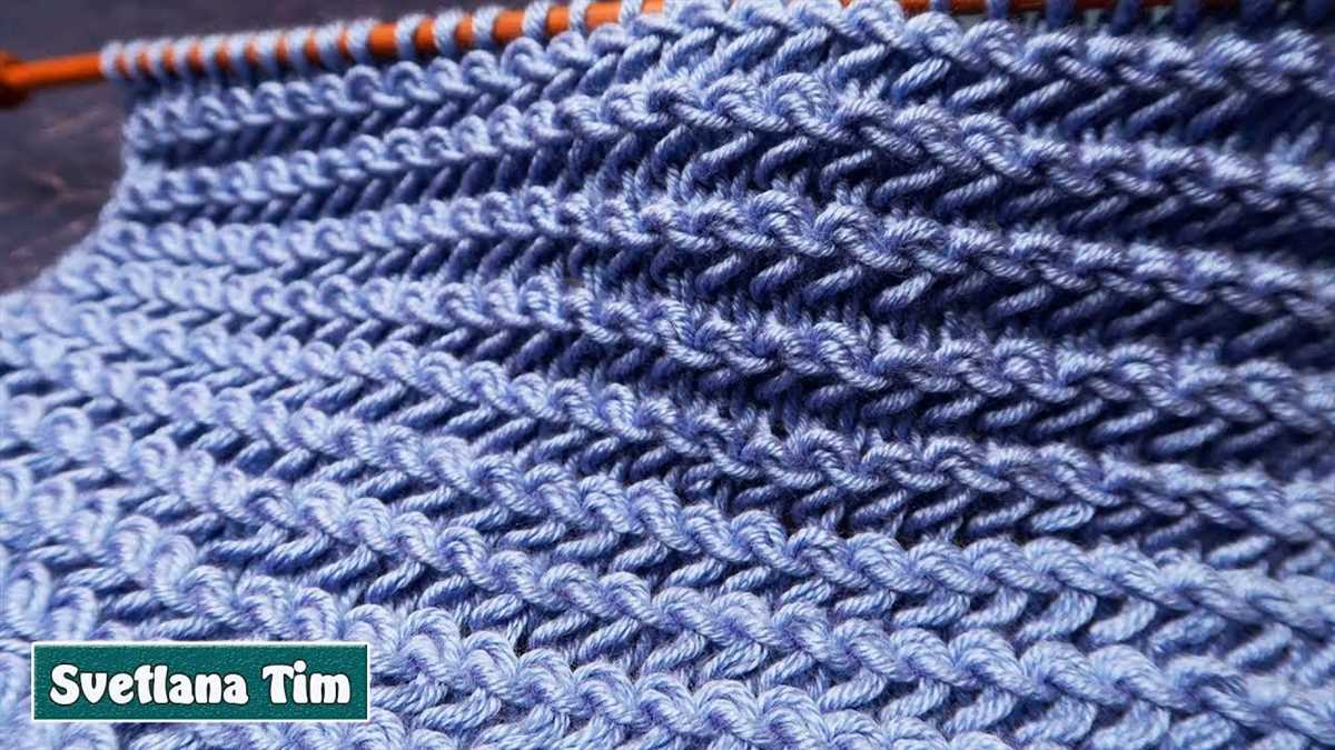 Horizontal knitting patterns