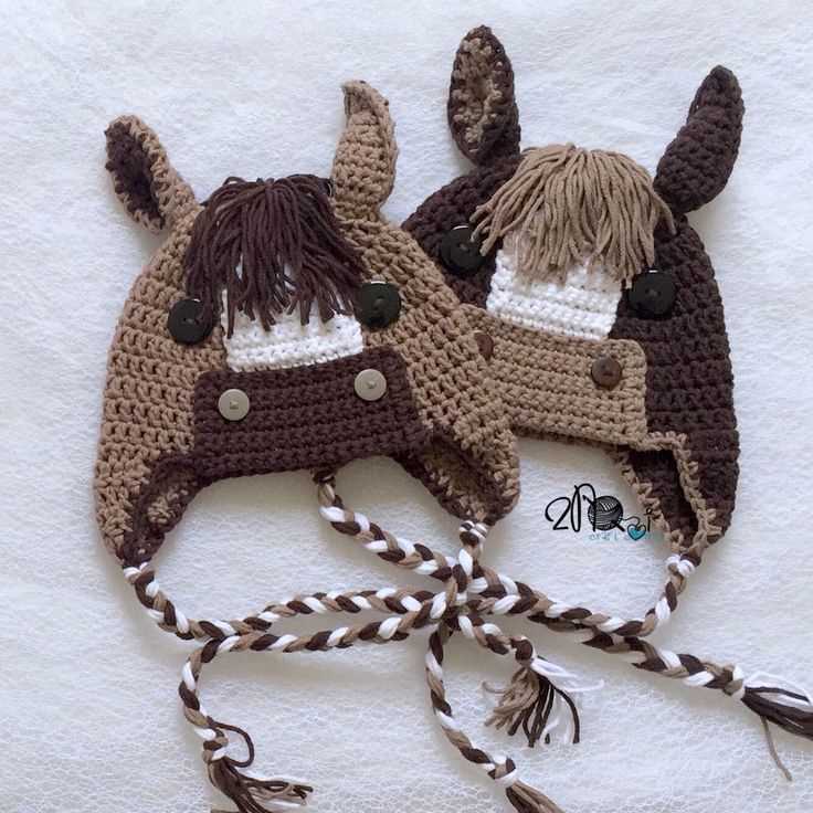 Horse hat knitting pattern