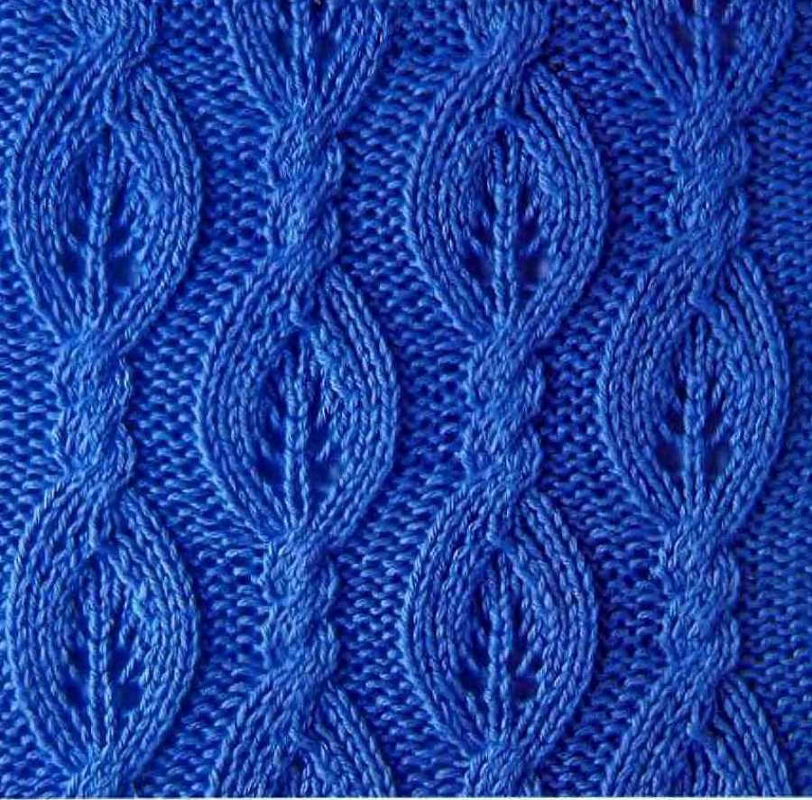 Horseshoe lace knit pattern