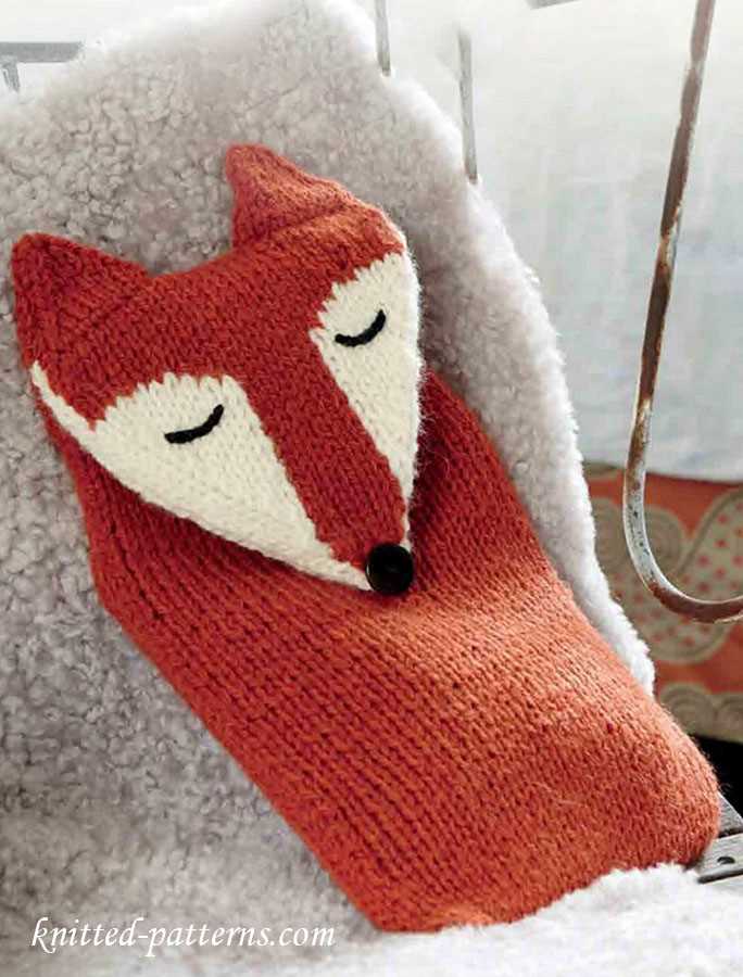 Hot water bottle knitting pattern