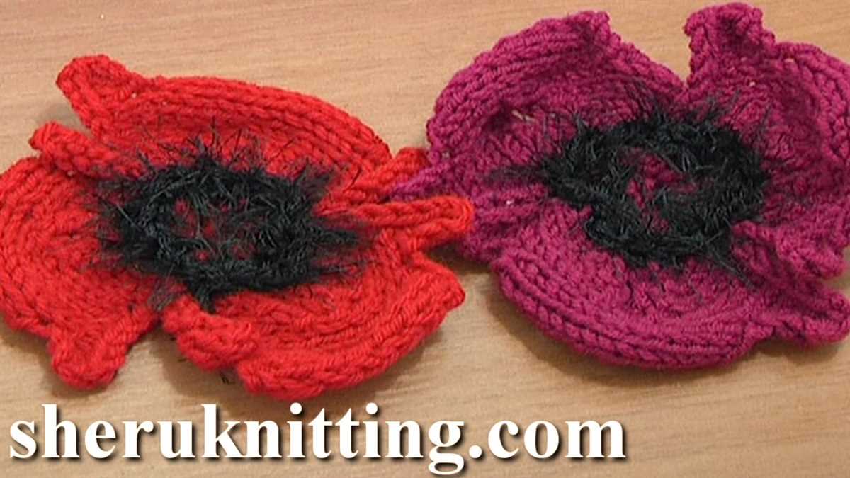 How to knit a flower pattern