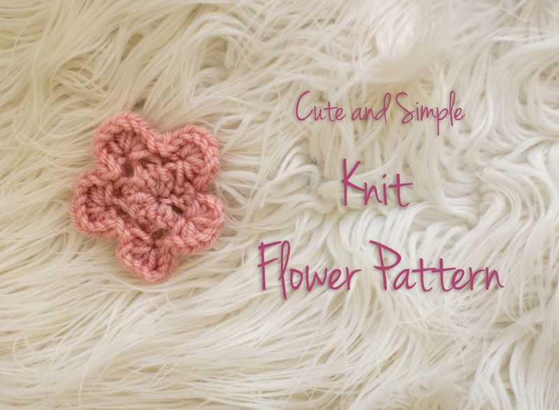 How to knit a flower pattern
