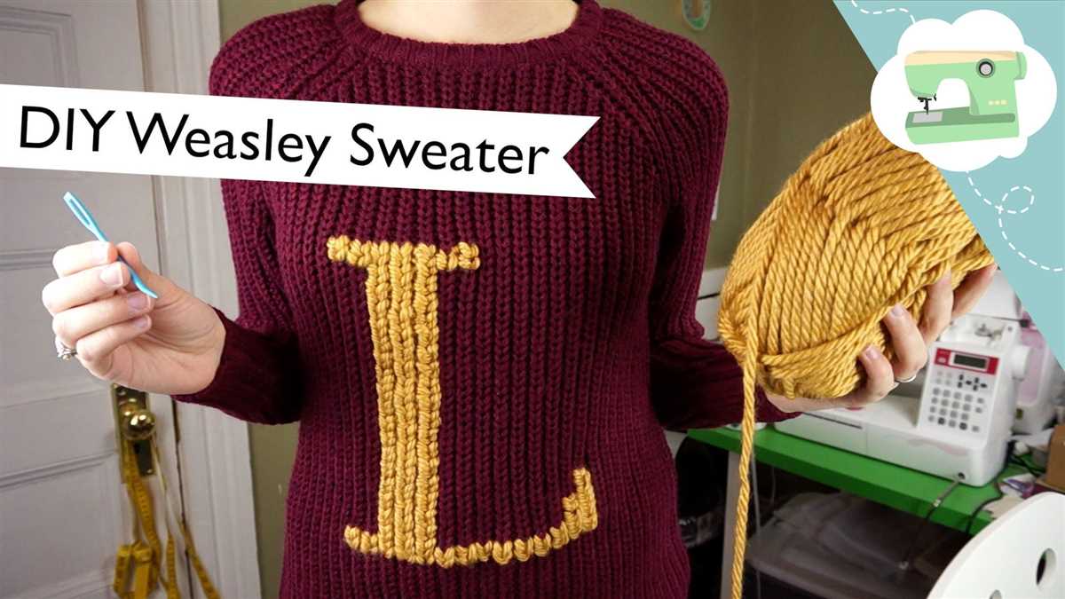 How to knit a pattern into a sweater