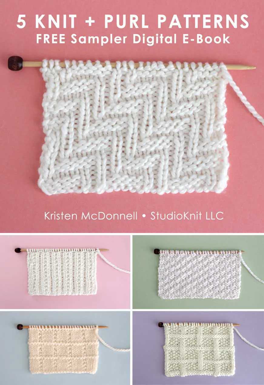 How to knit rib pattern