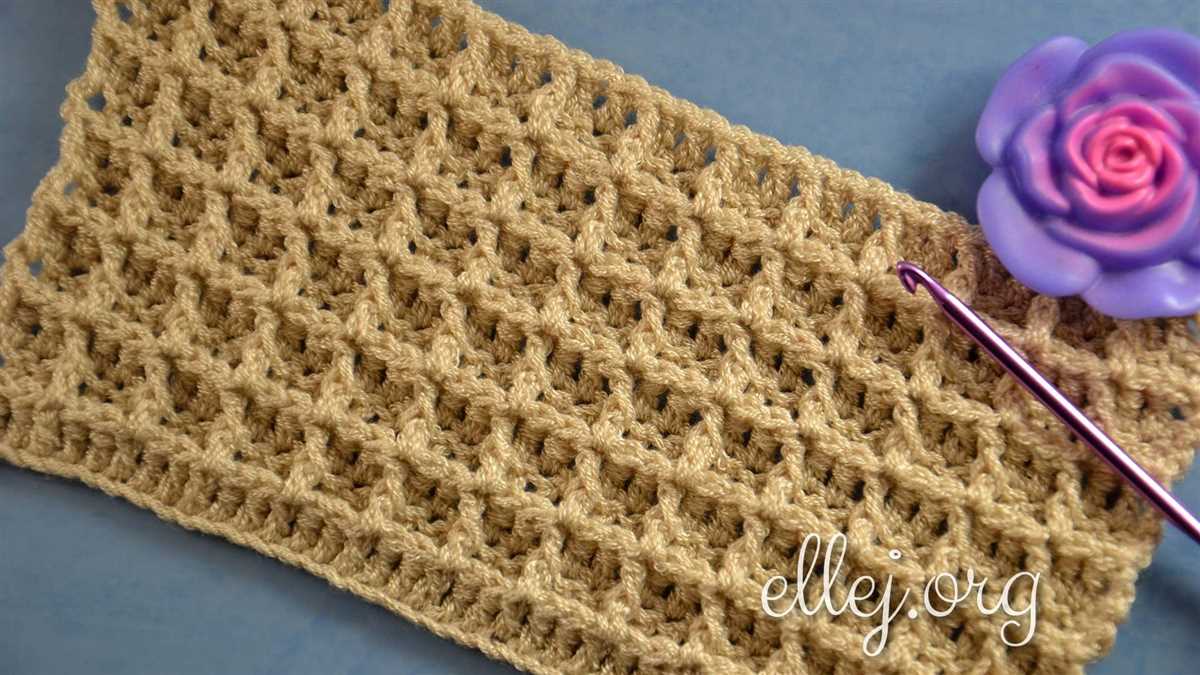 How to knit waffle pattern