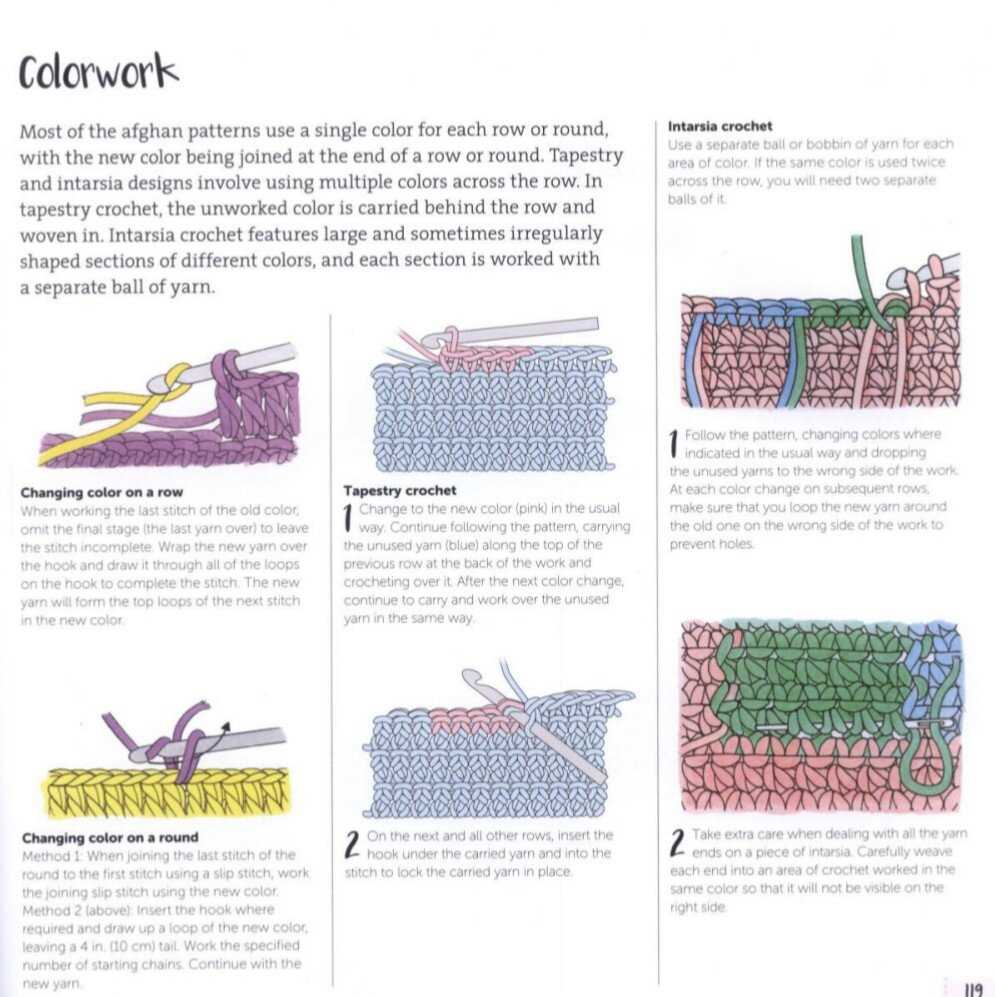 How to carry yarn when knitting a pattern