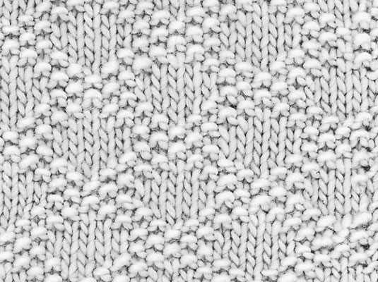 How to knit a diamond pattern