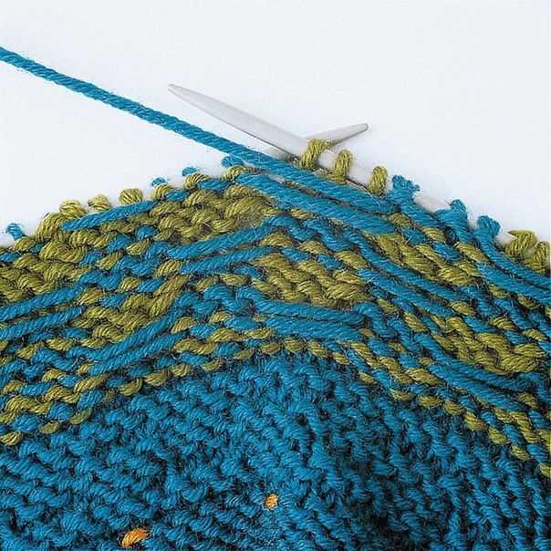 How to knit loops on a pattern