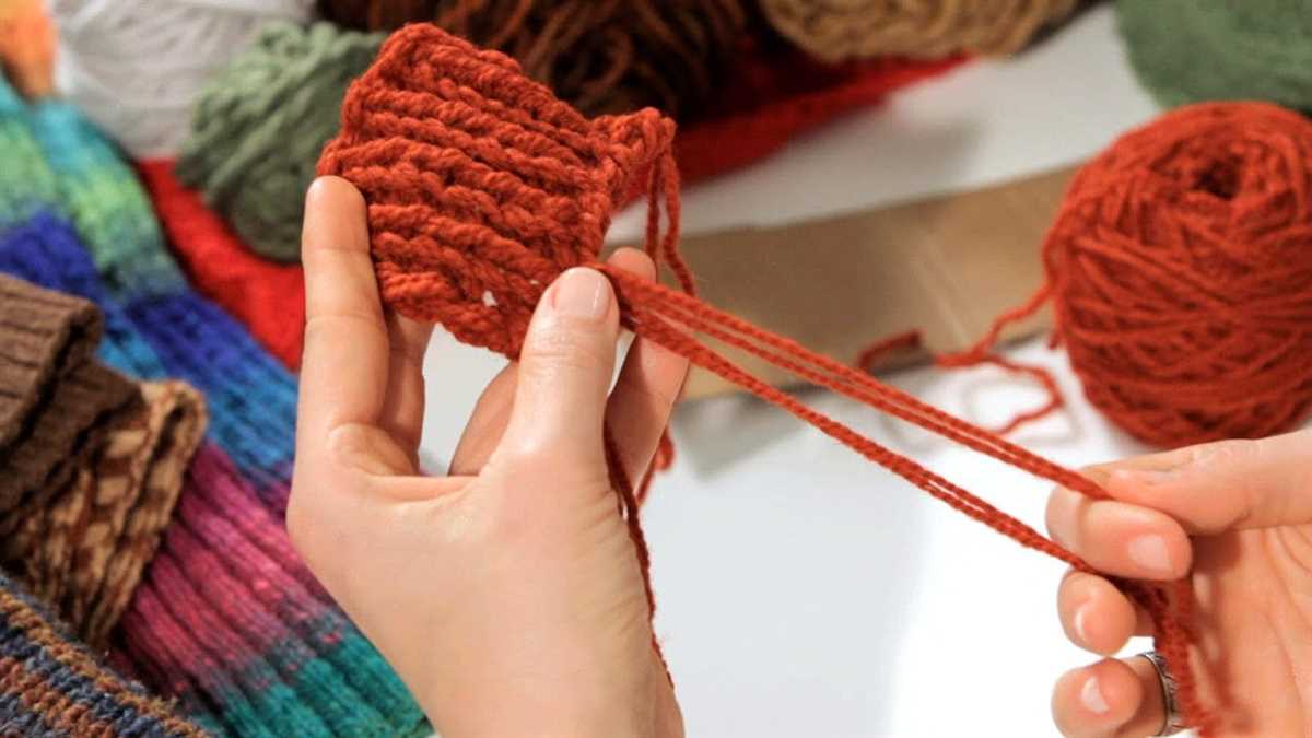 How to knit patterns in a scarf