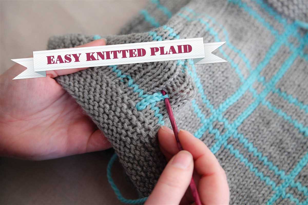 How to knit patterns with two colors