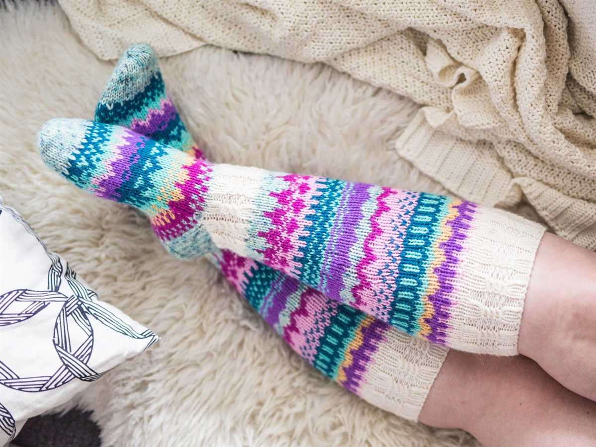 Jelly roll knit sock pattern
