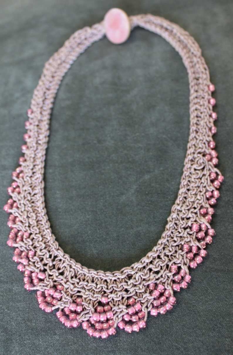 Knitted beaded necklace patterns