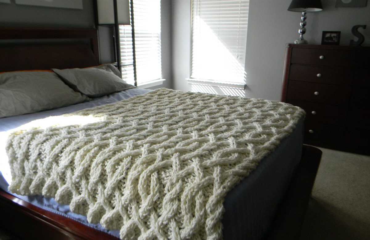 Cotton knit blanket pattern