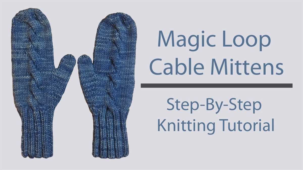 Knit mittens pattern circular needles