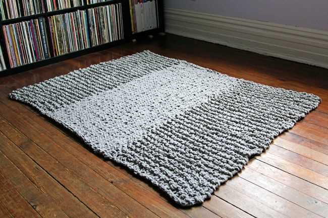 Bath mat knitting pattern