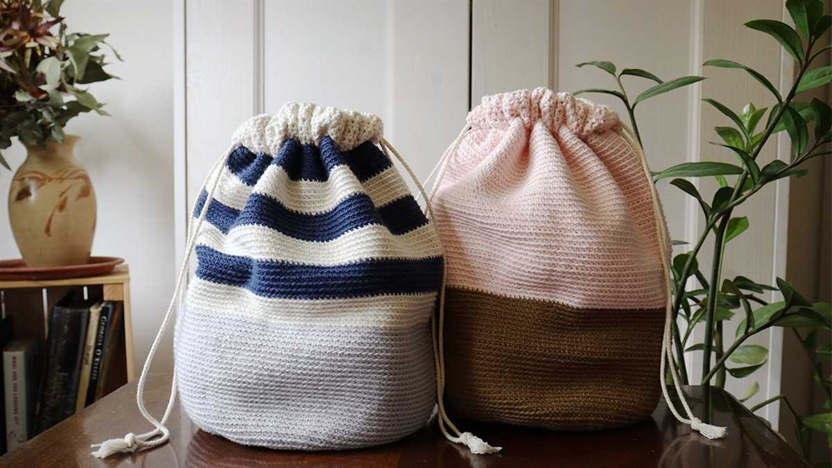 Drawstring bag knitting pattern free