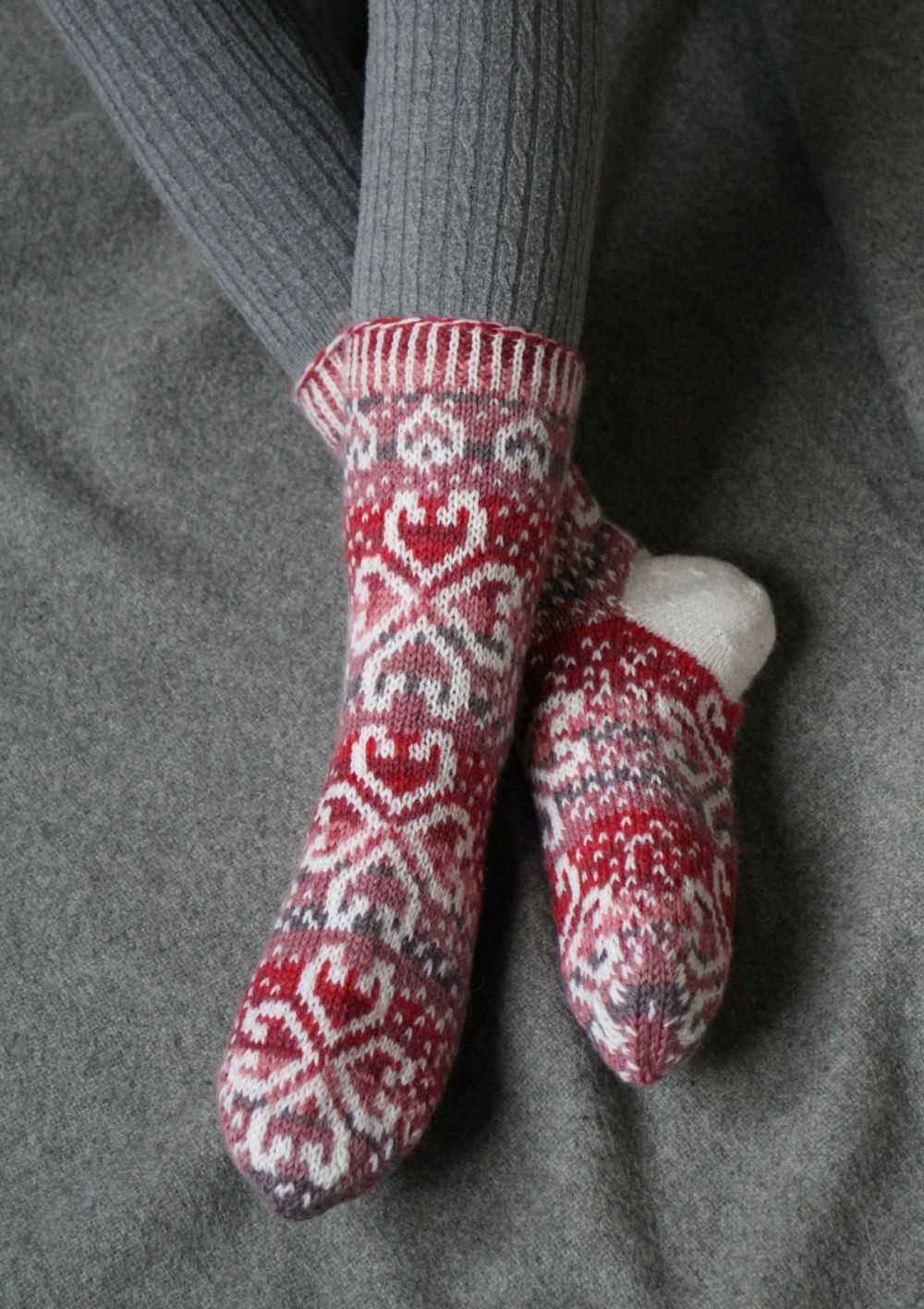 Hunter boot socks knitting pattern