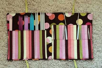 Knitting needle holder sewing pattern