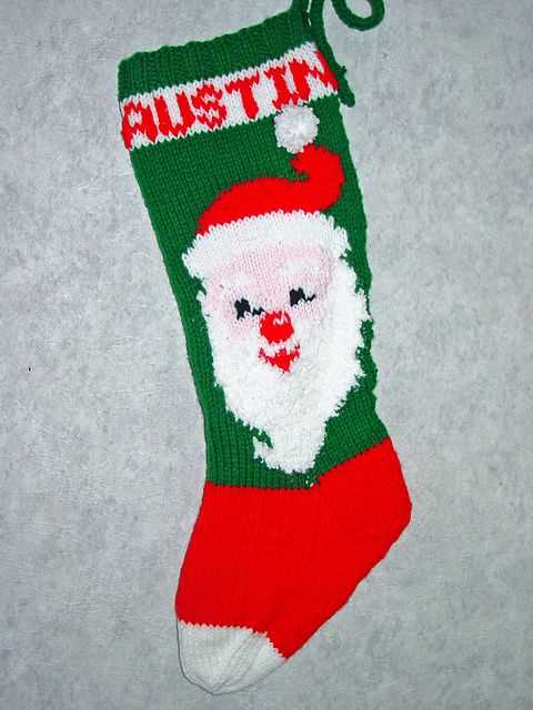 Knitted christmas stocking patterns 1950's