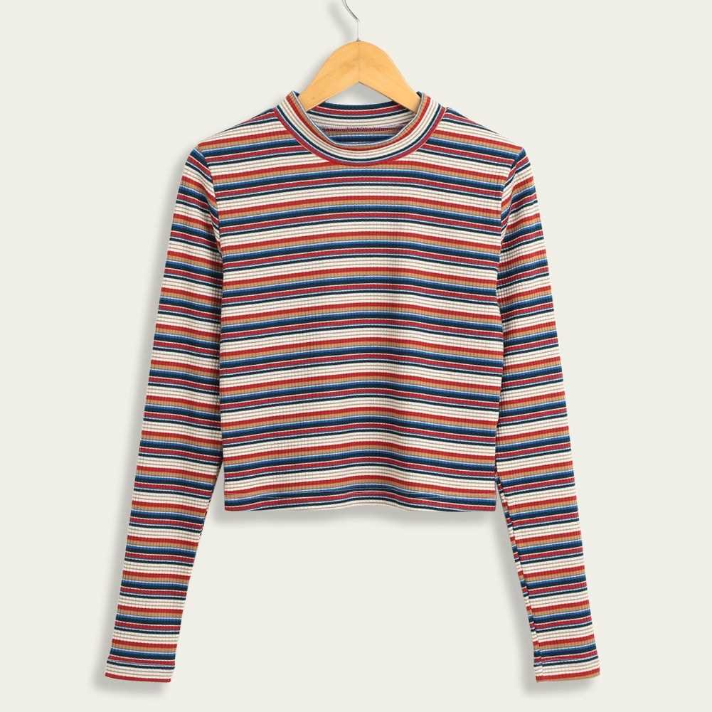 Striped knitted sweater pattern