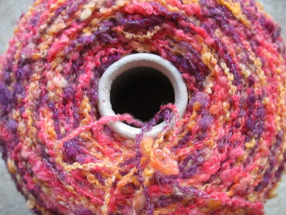 Knitting patterns for rainbow boucle yarn