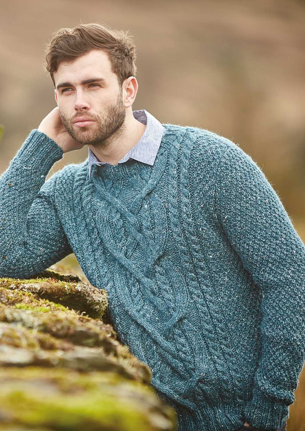 Mens cable knit sweater pattern free