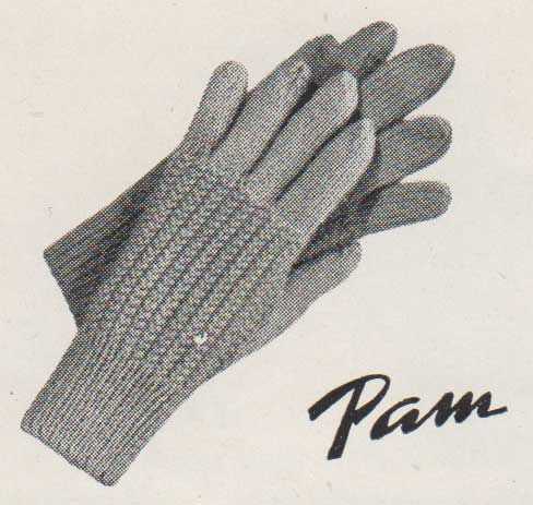 Glove knitting pattern 2 needles