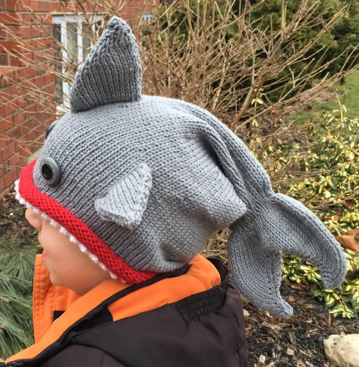 Shark knitting pattern