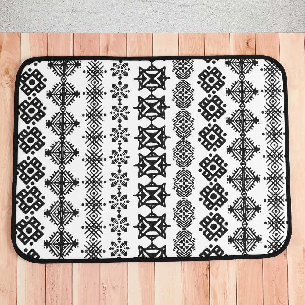 Knitted dish drying mat pattern