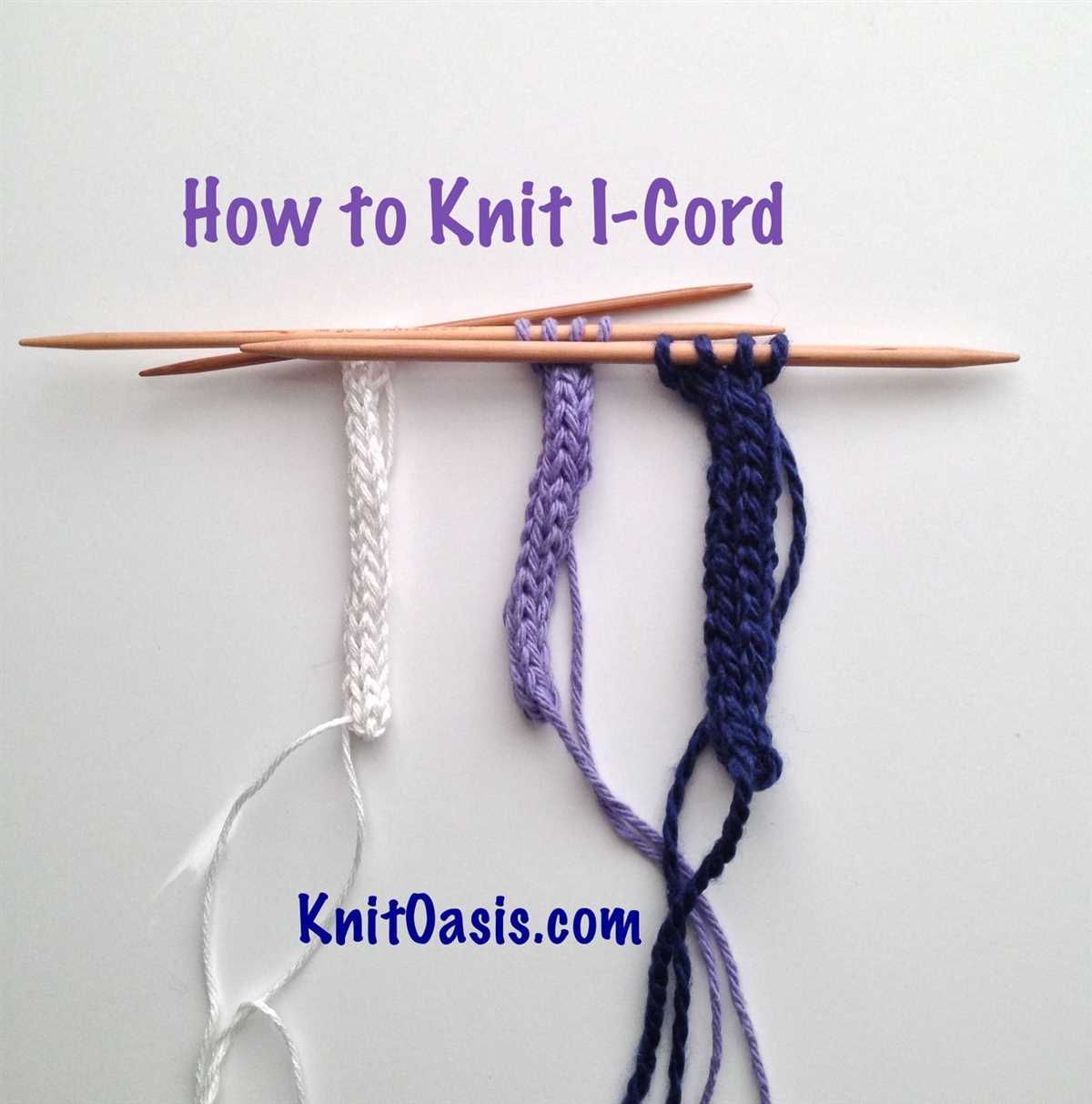 I cord knitting pattern