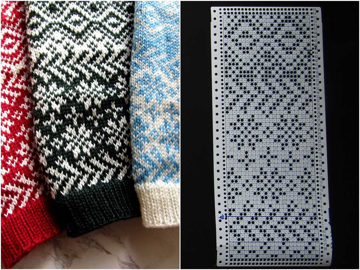 Knitting machine scarf pattern