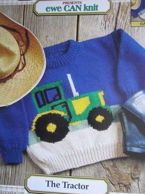 Tractor jumper knitting pattern