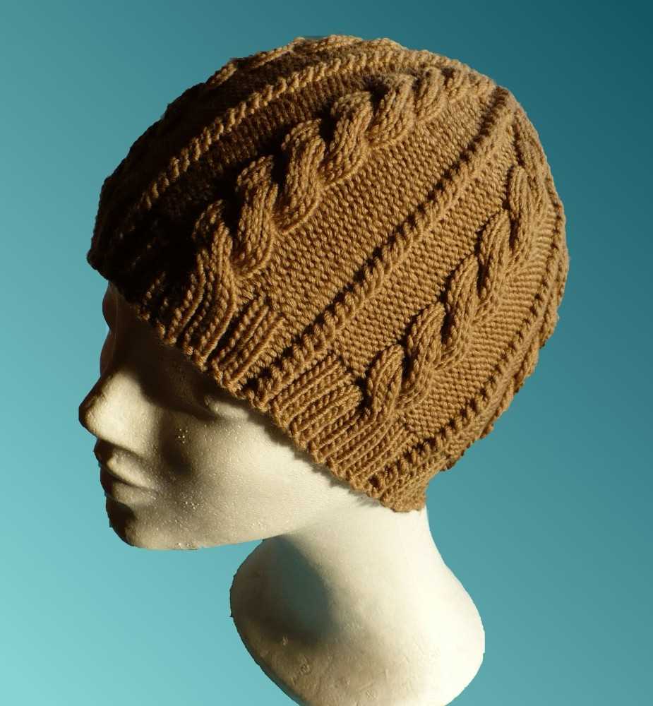 Knit hat cable pattern