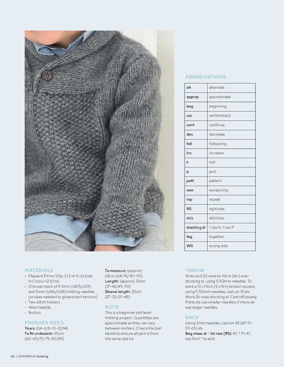 Free homespun knitting patterns