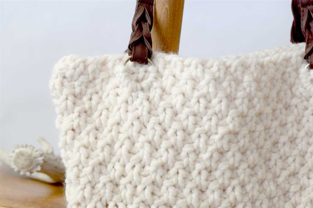 Knit string bag pattern