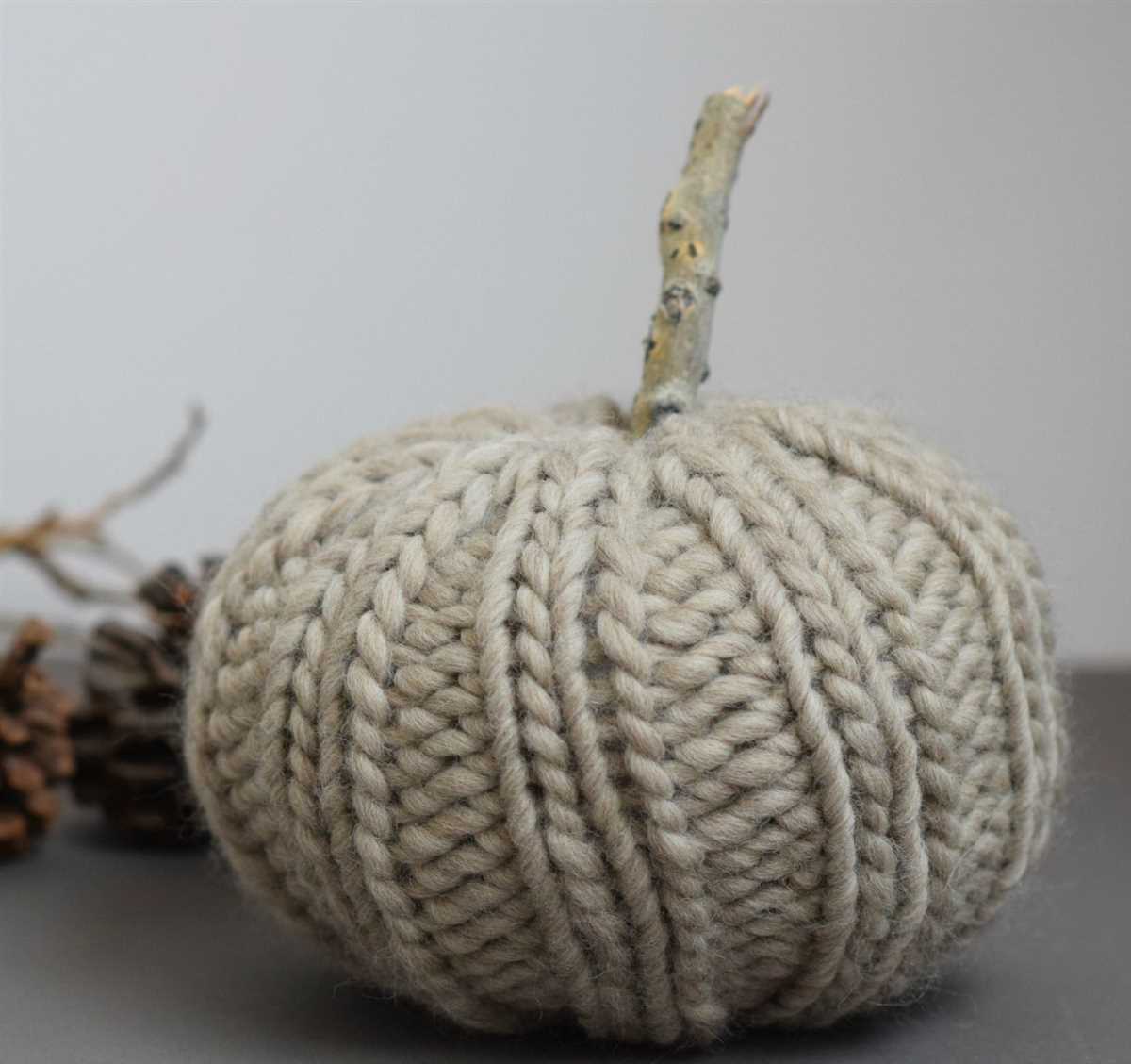 Large pumpkin knitting pattern free