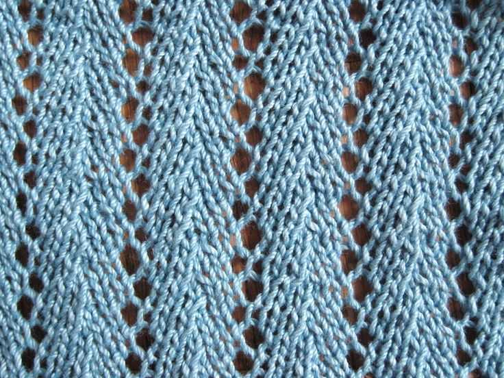 Horseshoe lace knit pattern
