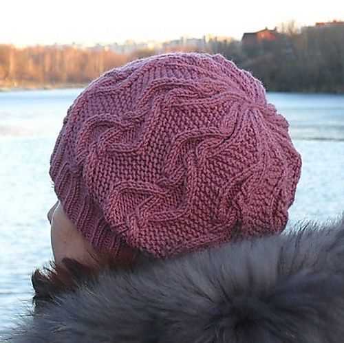 Ice cream swirl hat knitting pattern