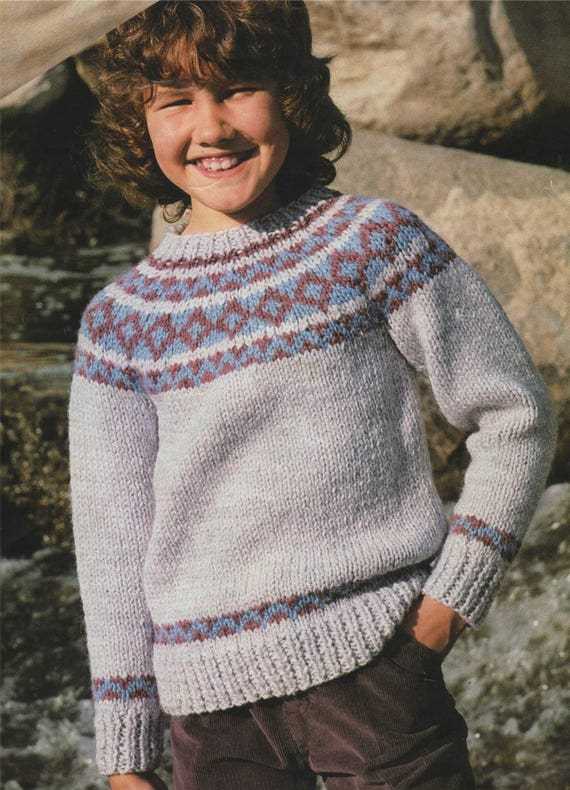 Bobble jumper knitting pattern