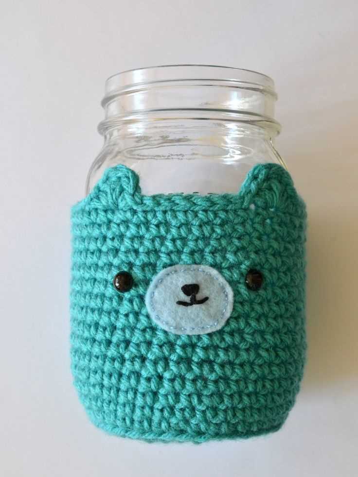 Knitted jar cover pattern