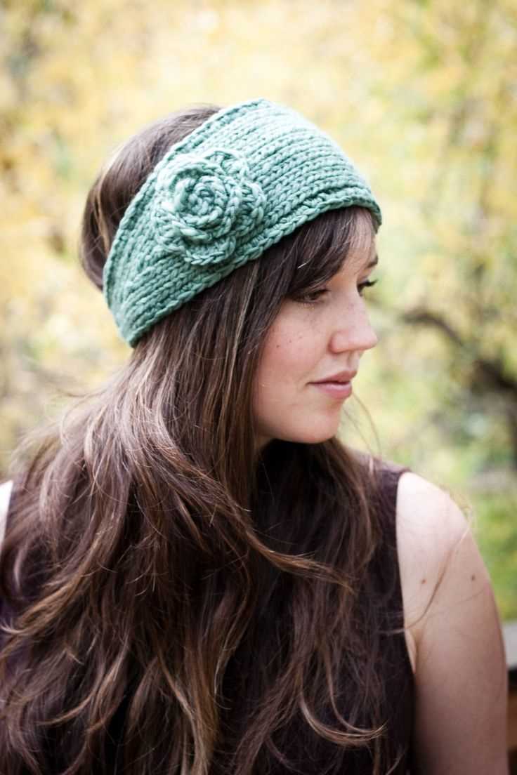 Knit lace headband pattern