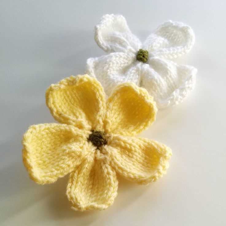 Knitted flowers patterns