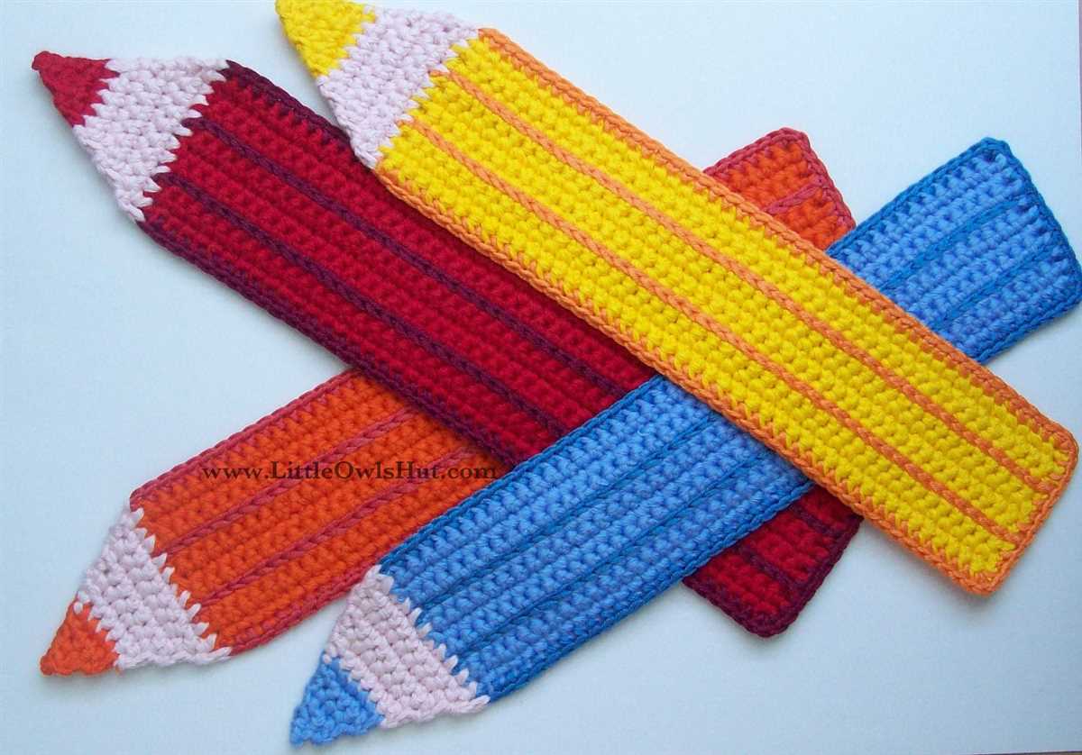 Knitted bookmarks patterns