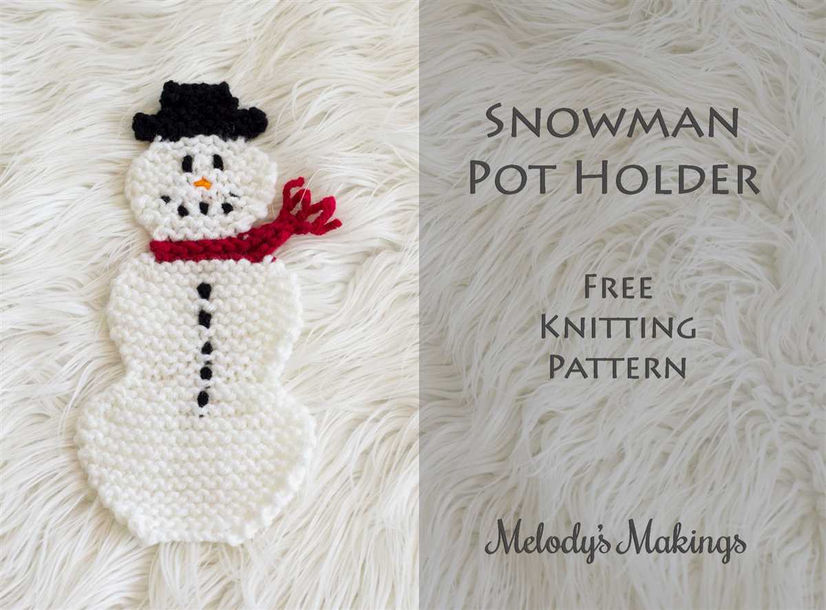 Easy snowman knitting pattern free
